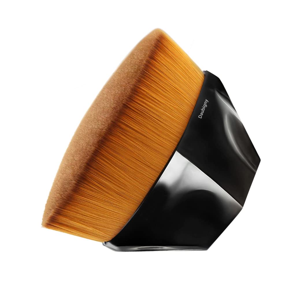 Foundation Makeup Brush Flat Top Kabuki Hexagon Face Blush Liquid Powder Foundation Brush for Blending Liquid, Cream or Flawless Powder Cosmetics Beauty & Personal Care Daubigny