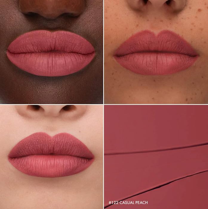 SEPHORA Collection Cream Lip Stain - 122 Casual Peach (matte peachy pink) 0.16 oz. / 5 mL Beauty & Personal Care SEPHORA