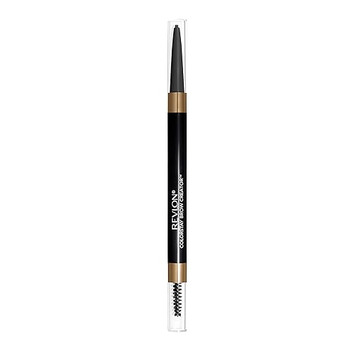 Revlon Colorstay Eyebrow Pencil Creator with Powder & Spoolie Brush to Fill, Define, Sculpt, Shape & Diffuse Perfect Brows, Graphite (645) 0.23 oz Beauty & Personal Care REVLON