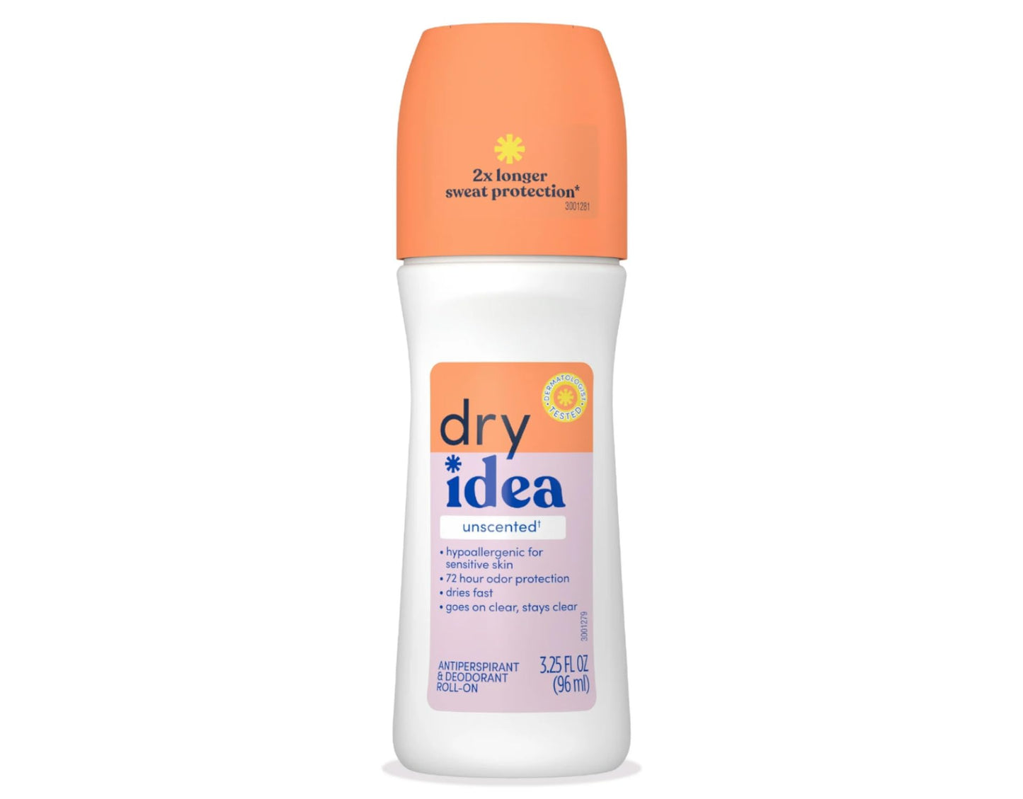 Dry Idea Anti-Perspirant Deodorant Roll-On Unscented 3.25 oz (Pack of 10) Beauty and Personal Care Dry Idea