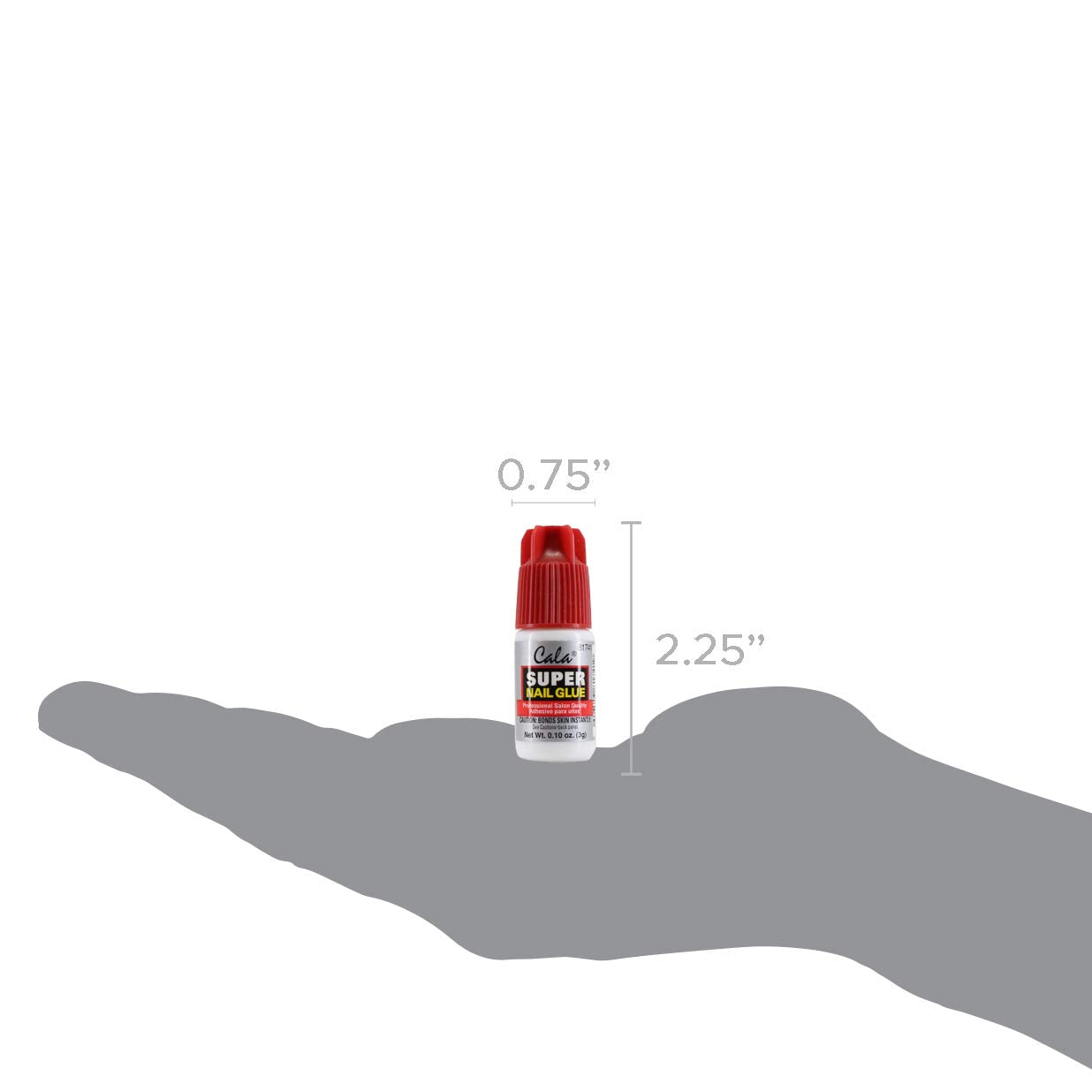 CALA Super Nail Glue - Professional Quick Dry Nail Glue Adhesive for False Nails, Tips & Art Accessories - Salon Quality Strong Hold for Natural Nail Beauty & Personal Care CALA