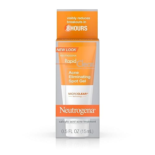 Neutrogena Rapid Clear Acne Eliminating Spot Treatment Gel with Witch Hazel and Salicylic Acid Acne Medicine for Acne-Prone Skin, 0.5 fl. oz (Pack Beauty & Personal Care Neutrogena