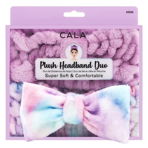 HEADBANDS: LAVENDER/BLUE TIE DYE (2PCS)