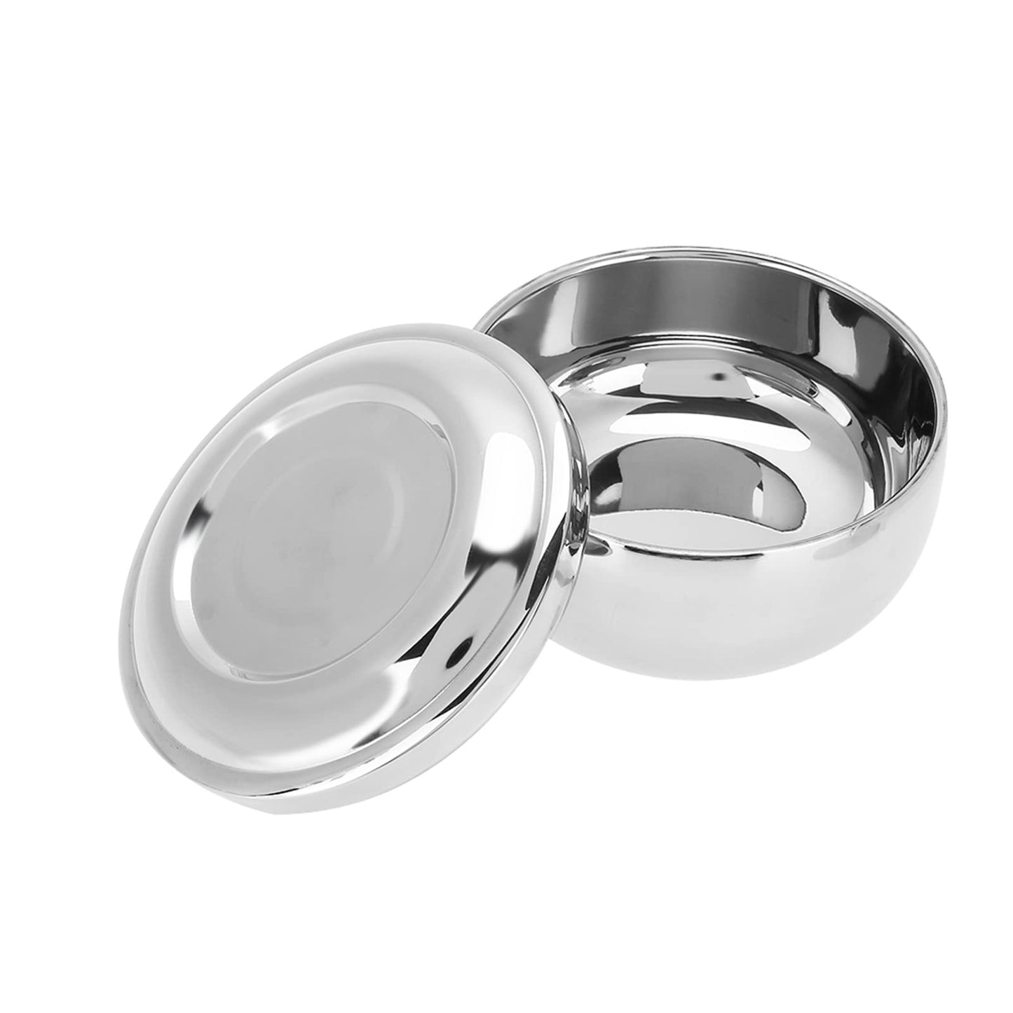 STAINLESS STEEL SHAVING MUG CONTAINER WITH LID FOR HOME AND TRAVEL Beauty and Personal Care ZJchao
