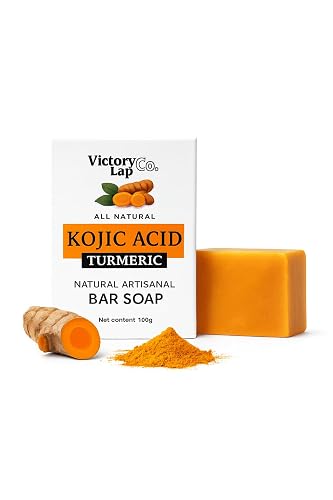 Victory Lap Co Kojic Acid & Turmeric Soap Bar for Dark Spot removal - Skin Lightening Soap with Vitamin C, Retinol, Shea Butter & Lemon Oil Beauty & Personal Care Victory Lap Co
