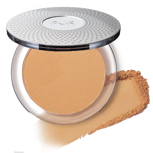 PUR Beauty 4-in-1 Pressed Mineral Makeup Powder Foundation with SPF 15 - Concealer & Finishing Compact Pressed Powder for Face - Buildable Medium Beauty & Personal Care PÜR MINERALS