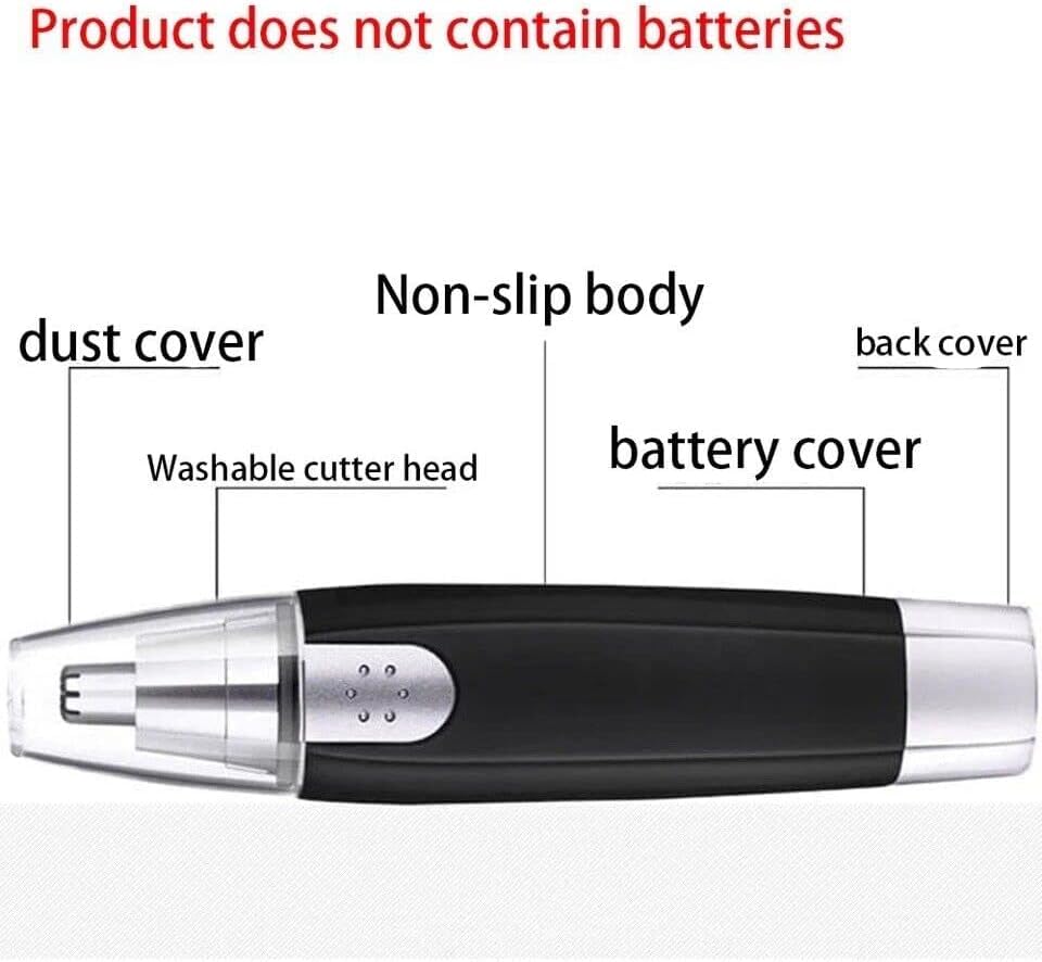 BUBUCAM Electric Nose Hair Trimmer Professional Ear Hair Trimmer, Battery Powered Trimmer for Women Men Beauty and Personal Care BUBUCAM