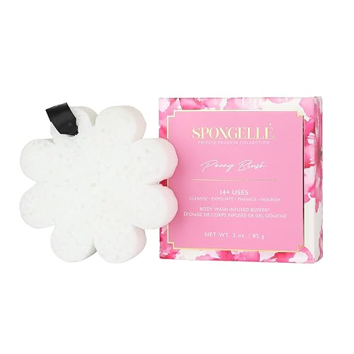 Spongelle Infused Buffer Peony Blush | Boxed Flower LE Beauty & Personal Care SPONGELLÉ
