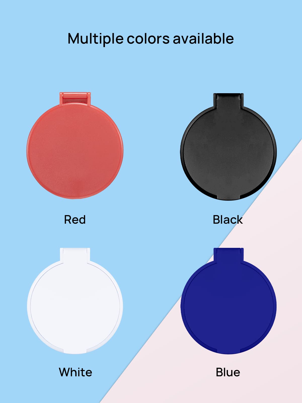 MOMIRA Compact Mirror Bulk Round Makeup Mirror for Purse, Set of 3, 2.6" L x 2.37" W (Black) Beauty & Personal Care MOMIRA