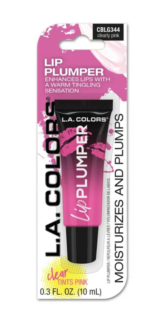 L.A. COLORS L.A Lip Plumper Clearly Pink Color 0.3 fl oz 3 inc Beauty & Personal Care L.A. COLORS