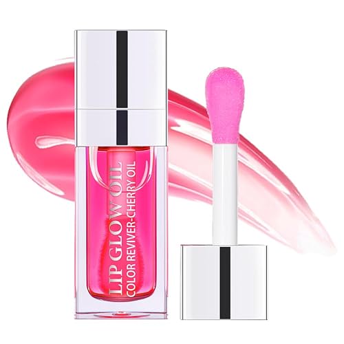 Fovcos Hydrating Lip Glow Oil, Moisturizing Lip Glow Oil, Lip Plumper Gloss, Transparent Lip Gloss, Lip Oil, Plumping Lip Oil, Lip Balm, Tinted Lip Beauty & Personal Care Fovcos
