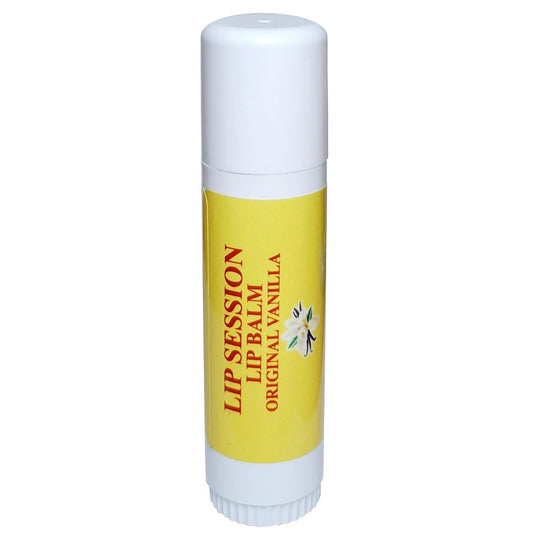 Lip Session Lip Balm Vanilla Original Flavor Big Stick 0.5 Oz. - With Vitamin E & Cocoa Butter - Moisturizes & Soothes Dry, Cracked, or Chapped Lips Beauty and Personal Care E. Burnham