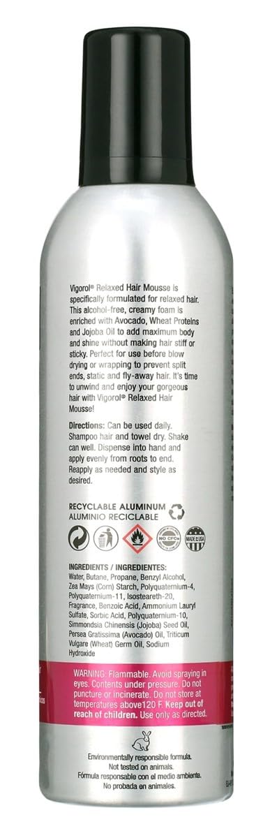 Vigorol Mousse - Relaxed 12 oz. (Pack of 2) Beauty & Personal Care Vigorol