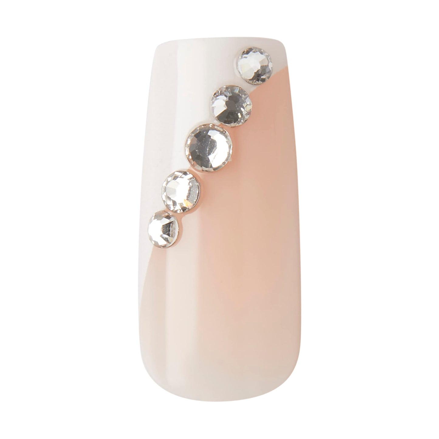 KISS Classy Premium Press On Nails, 'Gorgeous', White, Long Length, Square Shape, Includes 30 Fake Nails, 2g Pink Gel Nail Glue, 1 Manicure Stick, 1 Beauty & Personal Care kiss new york