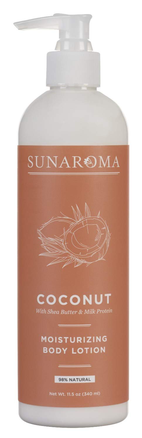 SUNAROMA Lotion Coconut 11.5 Ounce Pump (Moisturizing) (340ml) Beauty & Personal Care SUNAROMA