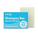 Friendly Soap - Peppermint and Eucalyptus Shampoo Bar - 3.35 oz - Lite Blue Beauty & Personal Care Friendly Soap