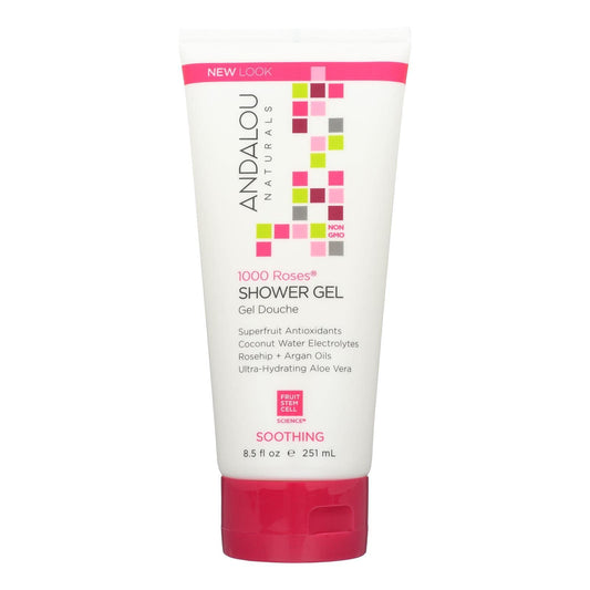 Andalou Naturals Soothing Shower Gel - 1000 Roses - 8.5 Oz by Andalou Naturals Beauty & Personal Care Andalou Naturals
