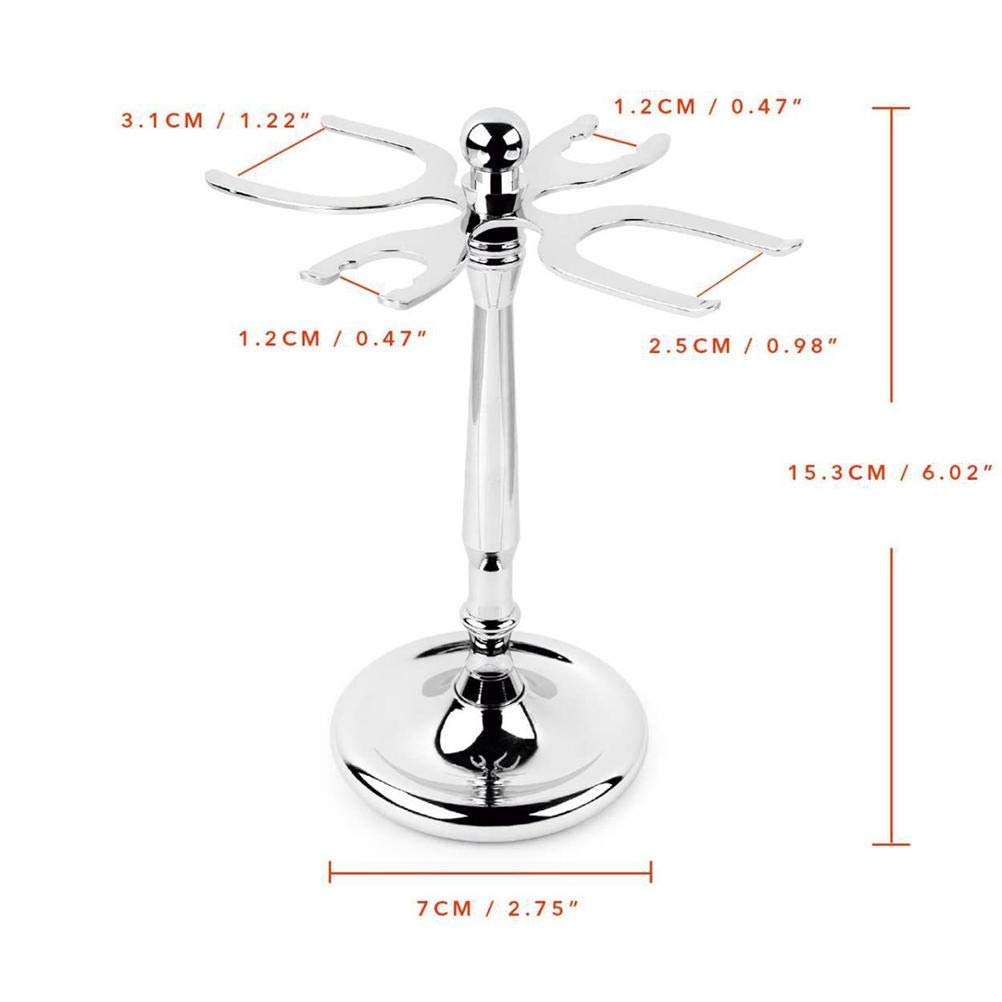 JTLB Classic 4 Prong and Brush Stand,Simple, Colorful and Tough,Shaving Brush Holder Stand Tool, Shaving Accessories for Man (15.3 * 7cm) Beauty and Personal Care JTLB