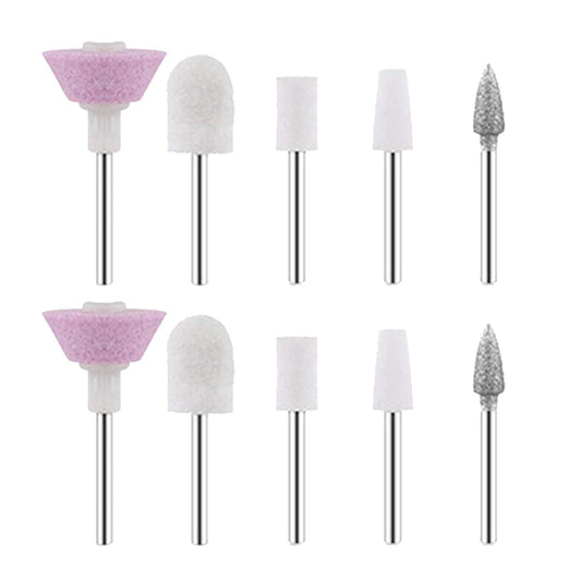 10 Pieces Nail File Replacement Head Refills for Perfect Finishing and Well Touch Salon Nails Electronic Nail File and Full Manicure Beauty & Personal Care GOMINYUF