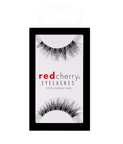 Red Cherry #601 False Eyelashes, Black (Pack of 6 Pairs) Beauty & Personal Care Red Cherry