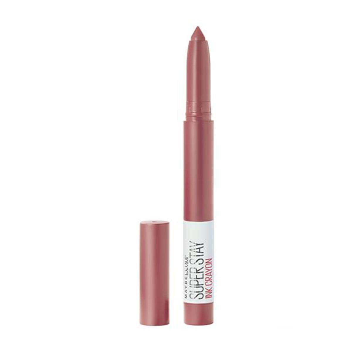 Maybelline Super Stay Ink Crayon Lipstick Makeup, Precision Tip Matte Lip Crayon with Built-in Sharpener, Longwear Up To 8Hrs, Lead The Way, Pink Beauty & Personal Care MAYBELLINE