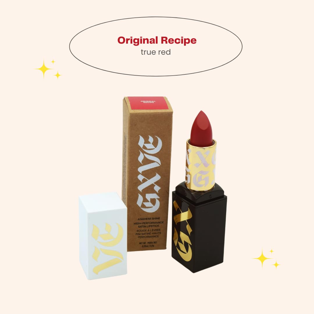 GXVE BY GWEN STEFANI Anaheim Shine Clean High-Performance Satin Lipstick Original Recipe Beauty & Personal Care GXVE