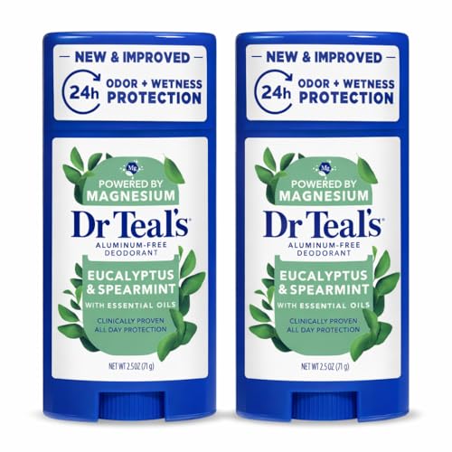 Dr. Teals Eucalyptus Deodorant Gift Set (2 Pack, 2.5oz Ea.) - Eucalyptus Essential Oils with Shea Butter & Arrowroot Powder - Aluminum, Paraben Beauty and Personal Care Dr Teal's