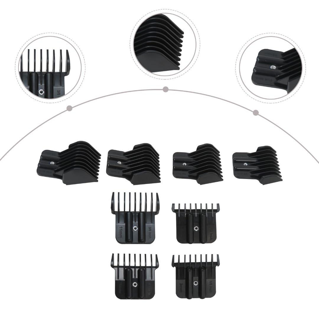 USonline911 8Pcs Replacement Trimmer Guards with Metal Spring Clip for BaBylissPRO Barberology FX787 & FX726 Trimmer - Cutting Lengths (1/32" 1/8" Beauty and Personal Care USonline911