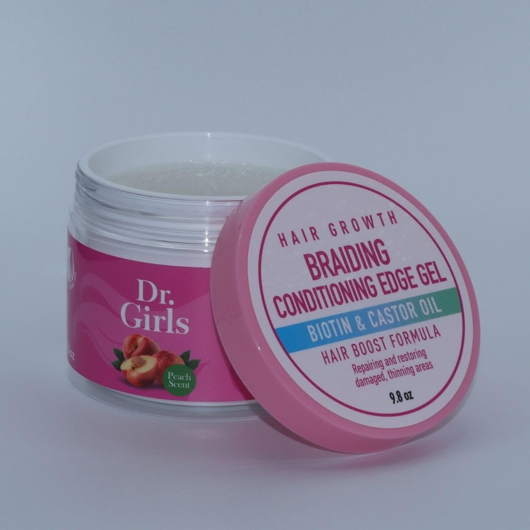 Dr Girls Super Grow Loc & Twists Braiding Conditioning Gel/9.8oz/ Extra Mega Hold (Peach) Beauty & Personal Care R&B Collection
