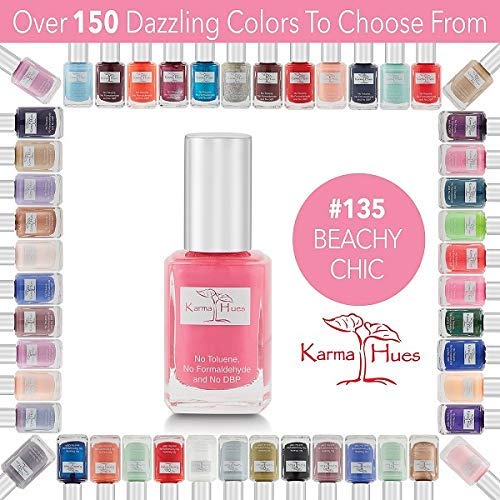 Karma Organic Natural Nail Polish-Non-Toxic Nail Art, Vegan and Cruelty-Free Nail Paint (Beachy Chic) Beauty and Personal Care karma organic