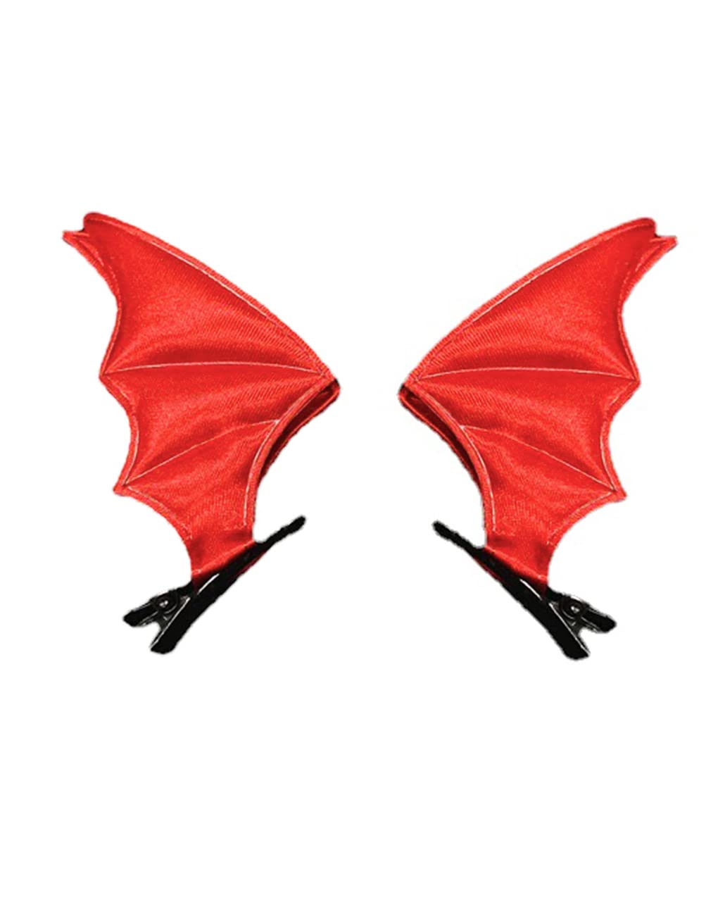Red Devil Horn Hairpin Halloween Black Bat Hair Clips for Halloween Festive JHH33 (Black-Red Bat Wing) Beauty & Personal Care JustMyDress
