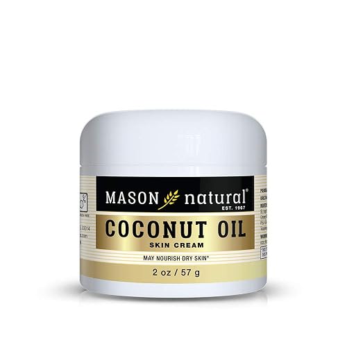 Mason Naturals Coconut Oil Beauty Cream 2 oz. per Jar PACK of 4 Promotes Firm, Tight Skin Beauty & Personal Care MASON NATURAL