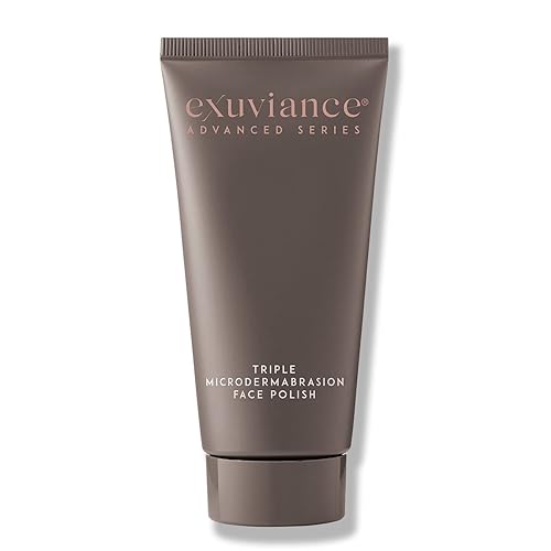 EXUVIANCE Triple Microdermabrasion Face Polish with Glycolic Acid, Papaya Enzyme and Pure Professional Grade Crystals, 75 g. Beauty & Personal Care EXUVIANCE