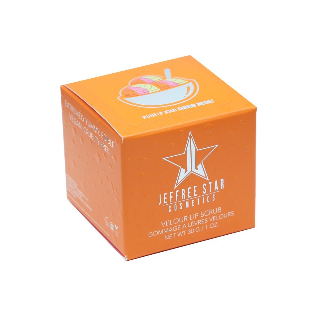 Jeffree Star Summer Collection Velour Lip Scrub - Rainbow Sherbet Beauty and Personal Care Jeffree Star