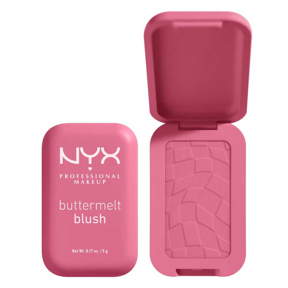 NYX PROFESSIONAL MAKEUP Buttermelt Powder Blush, Fade and Transfer-Resistant Blush, Up to 12HR Make Up Wear, Vegan Formula - For The Butta Beauty & Personal Care NYX PROFESSIONAL MAKEUP