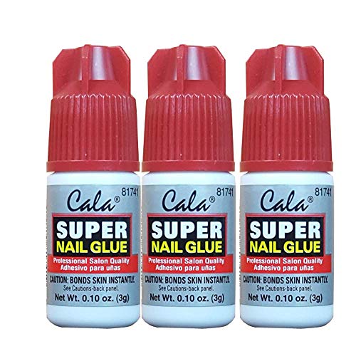 CALA Super Nail Glue - Professional Quick Dry Nail Glue Adhesive for False Nails, Tips & Art Accessories - Salon Quality Strong Hold for Natural Nail Beauty & Personal Care CALA