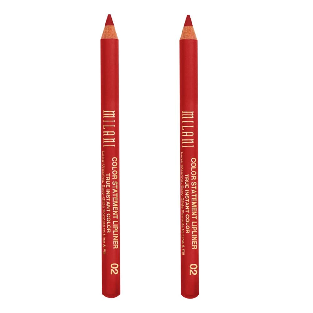 Pack of 2 Milani Color Statement Lipliner, True Red 02 Beauty & Personal Care Milani