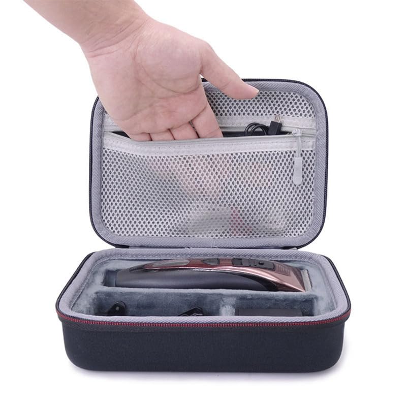 Healvian Travel Razor Organizer Case 8.85X6.29X2.95In Shockproof Shaver Storage Bag Lightweight Trimmer Case for Men Electric Razor Carrying Beauty and Personal Care Healvian