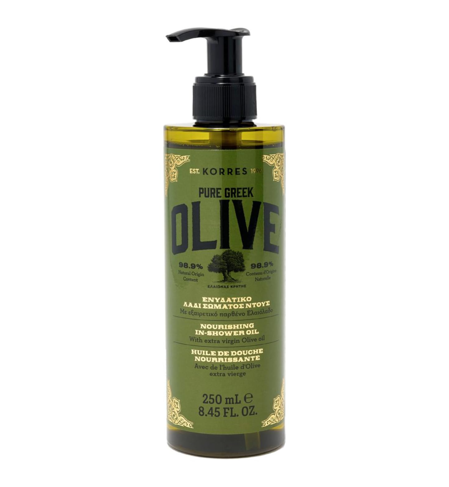 KORRES Pure Greek Olive Nourishing In-Shower Oil, 8.45 Fl Oz Beauty and Personal Care KORRES