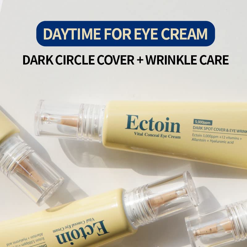 Korean skin care TheYEON Ectoin Vital Conceal Eye Cream for Dark Circle / 20ml 0.67 fl. oz/Concealer, Hydrates, Covers, Wrinkles and Puffiness, Anti Beauty & Personal Care The Yeon