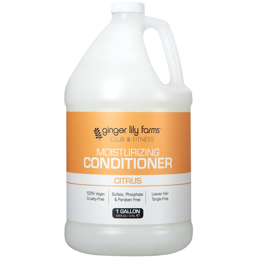 Ginger Lily Farms Club & Fitness Moisturizing Conditioner for Dry Hair, 100% Vegan & Cruelty-Free, Citrus Scent, 1 Gallon (128 fl oz) Refill Beauty & Personal Care Ginger Lily Farms