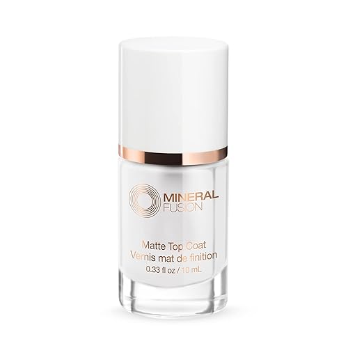 Mineral Fusion Chip Resistant, Matte, Nail Top Coat, Clear, 0.33 Fl Oz Beauty & Personal Care Mineral Fusion
