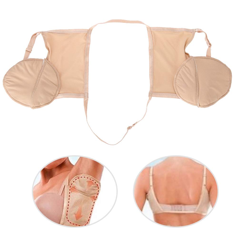 Armpit Sweat Pad, Reusable Washable Cotton Armpit Sweat Guard Bra Underarm Sweat Absorbent Pad for Women Beauty and Personal Care Agatige