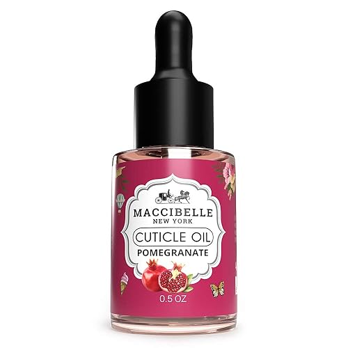 Maccibelle Cuticle Oil 0.5 oz for Dry Cracked Cuticles (Pomegranate) Beauty & Personal Care Maccibelle
