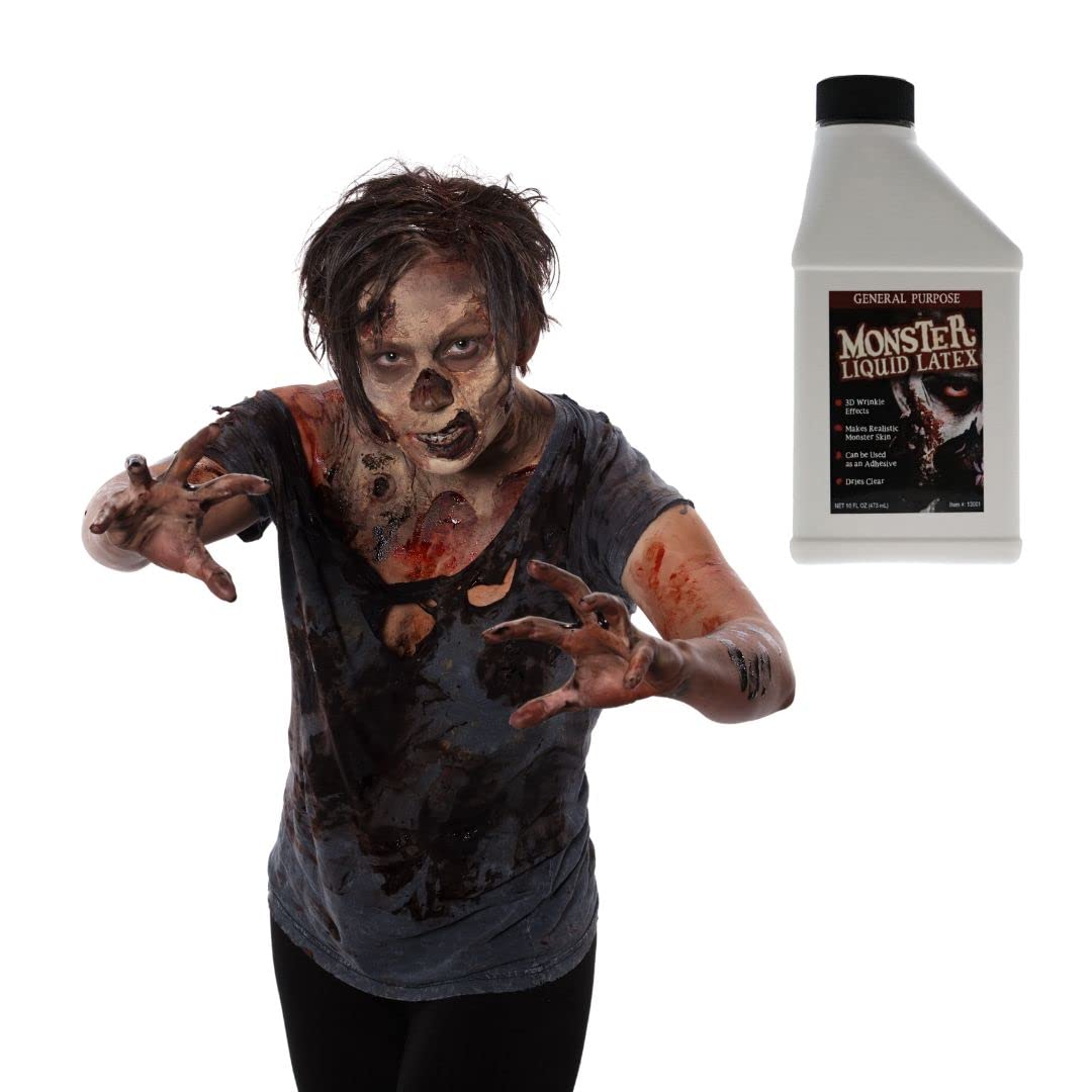 FX Monster Liquid Latex (2 Pack) For Halloween Costume, Zombie, Vampire, Monster Make Up & Dress Up, Special Effects, Parties and Cosplay, Face Beauty & Personal Care Liquid Latex Fashions