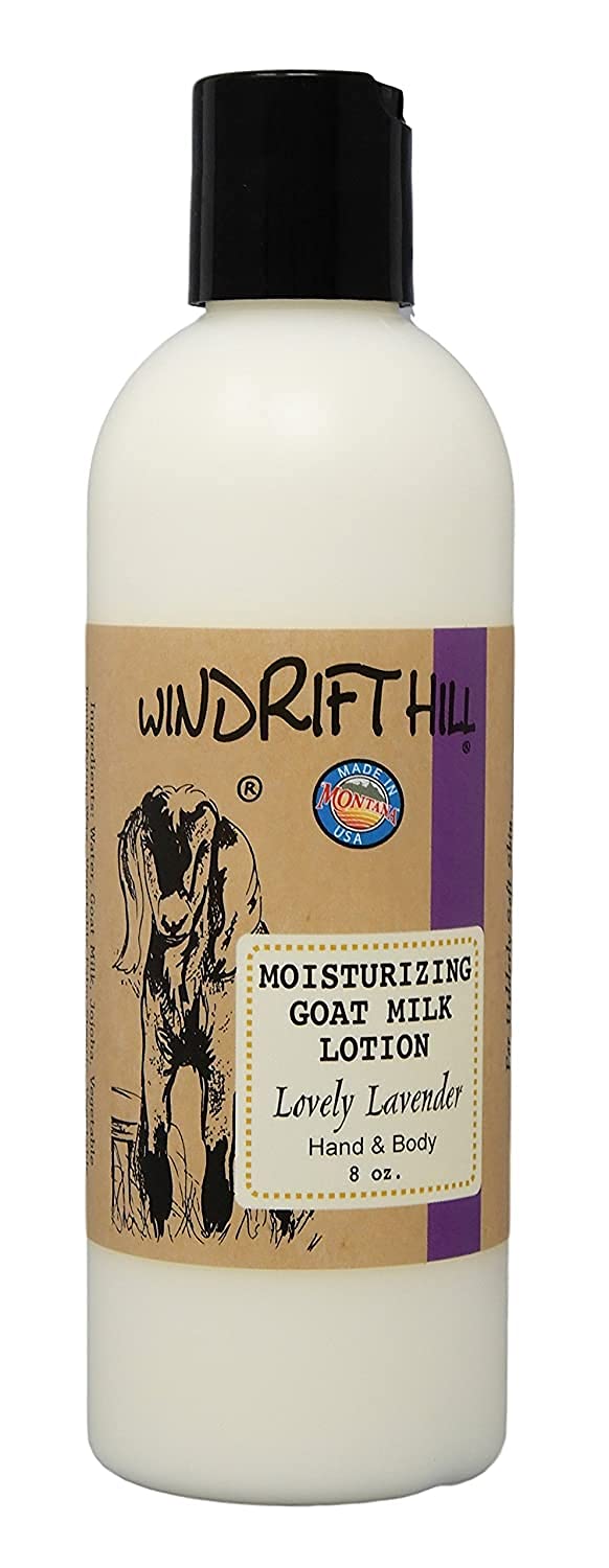 Windrift Hill (Lovely Lavender) Moisturizing Goat Milk Hand & Body Lotion 8 Ounce Bottle Beauty & Personal Care Windrift Hill