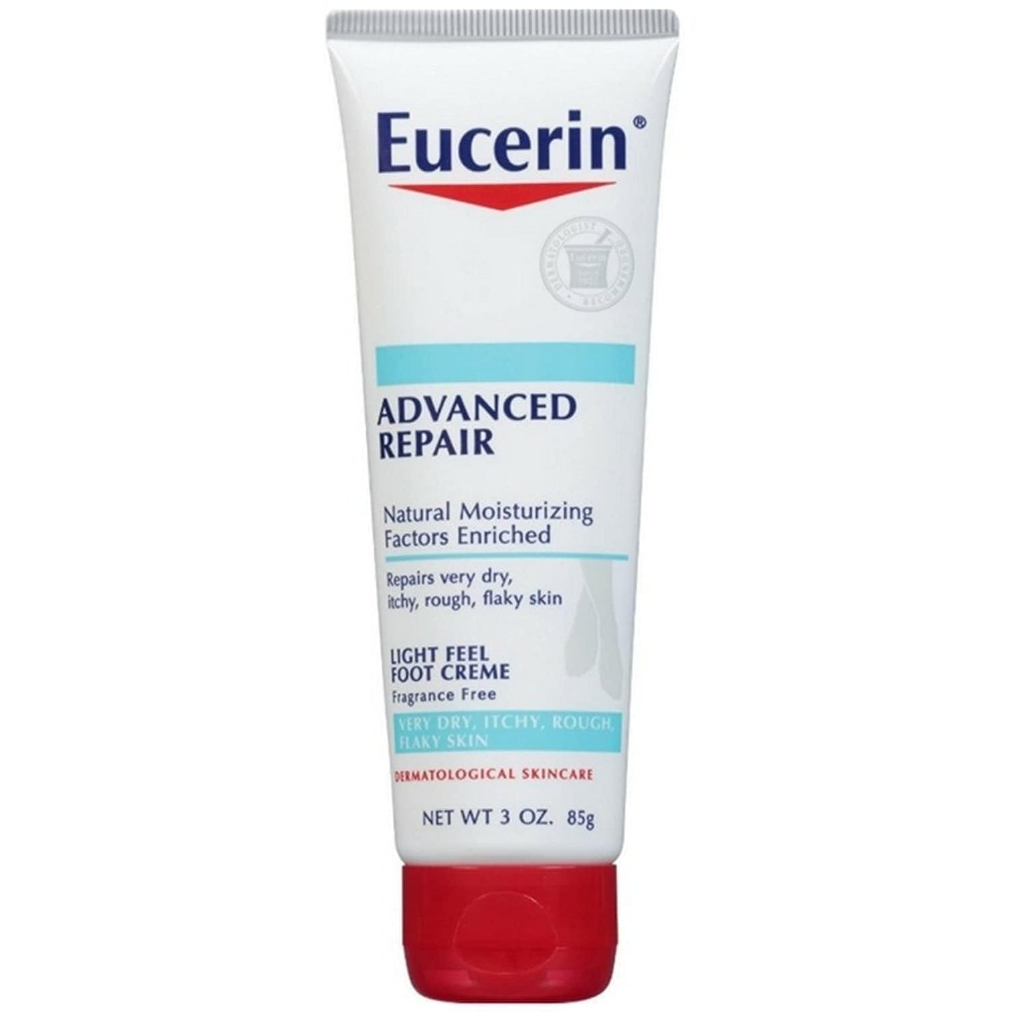 Eucerin Advanced Repair Foot Cream, Very Dry Skin, Light, Fragrance-Free, 3 oz Beauty & Personal Care Eucerin