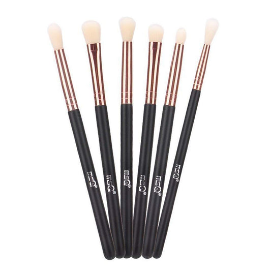 MSQ Eye Brush Set Rose Gold 6pcs Eyeshadow Set Eyebrow Brush Makeup Brushes Eyeliner Brush for Eyeshadow, Eyebrow, Eyeliner, Blending, Concealer, Best Beauty & Personal Care MSQ
