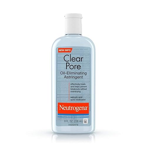 Neutrogena Clear Pore Oil-Eliminating Astringent with Salicylic Acid, Pore Clearing Treatment for Acne-Prone Skin, 8 fl. oz (Pack of 2) Beauty & Personal Care Neutrogena