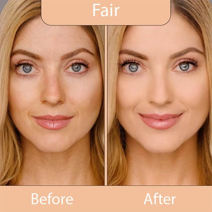 LUMINESS Airbrush Spray Silk Foundation Starter Kit - Fair - Foundation, Primer & Dual-Sided Angled Buffing Brush - Medium, Buildable Coverage Beauty & Personal Care LUMINESS